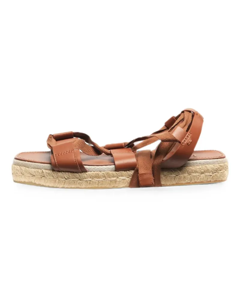 Max Mara Elide2 leather espadrille - Braun Braun