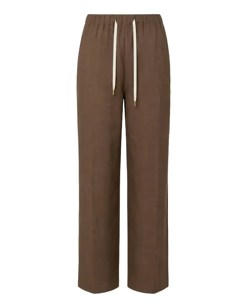 Re-HasH drawstring-waist palazzo pants - Braun Braun