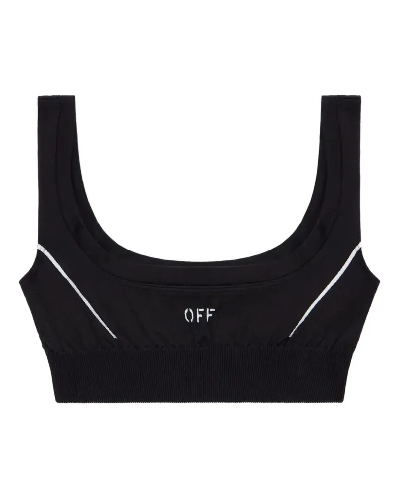 OFF-WHITE Off Stamp seamless bra - Schwarz Schwarz
