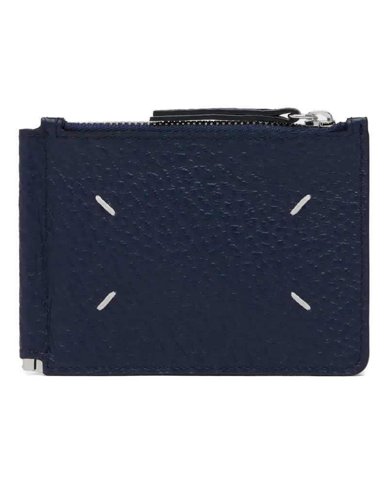 Maison Margiela Four Stitches leather wallet - Blau Blau