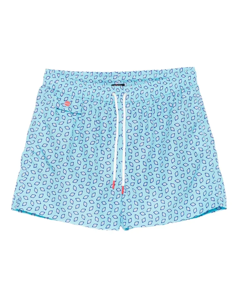 Kiton drawstring pocket swim shorts - Blau Blau