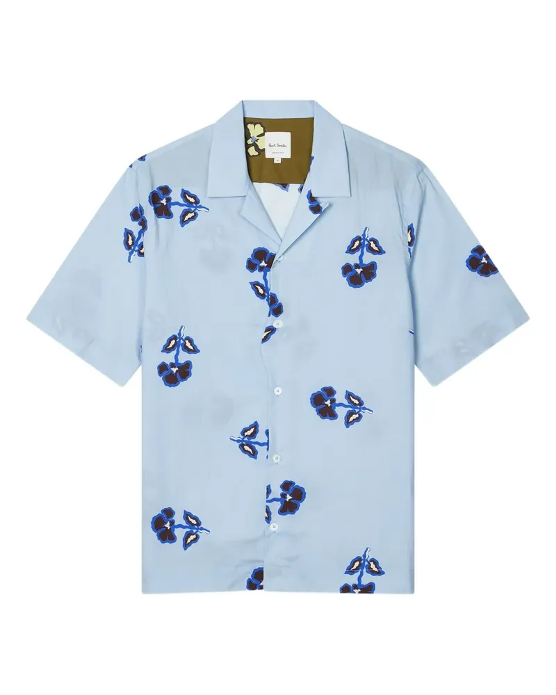 Paul Smith Tri Flower Hemd - Blau Blau