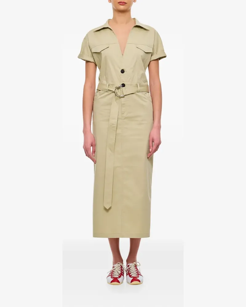 HALFBOY Midikleid mit Knöpfen - Nude Nude