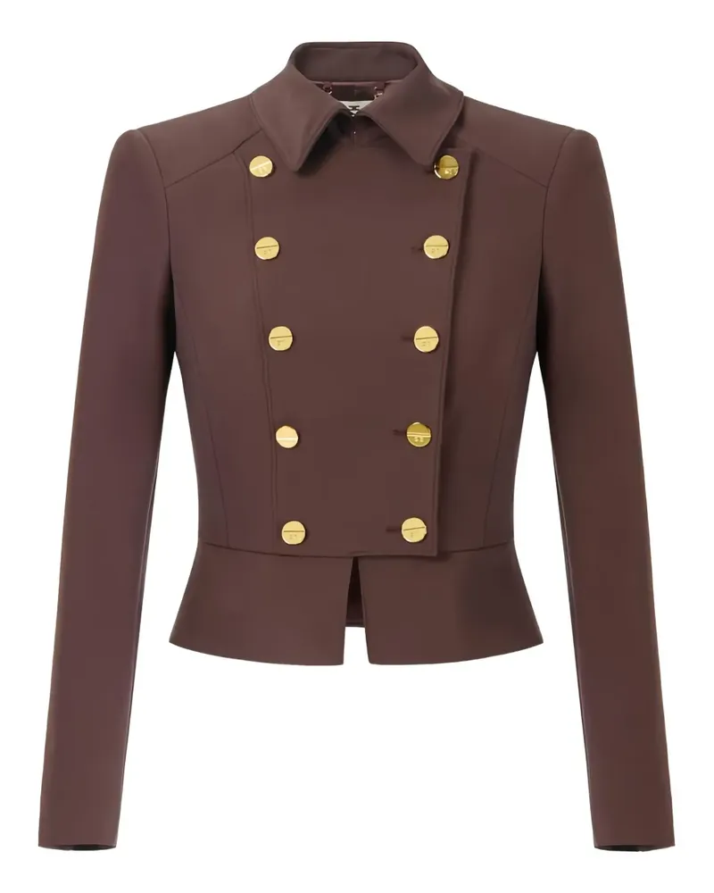 Elisabetta Franchi Doppelreihiger Blazer - Braun Braun