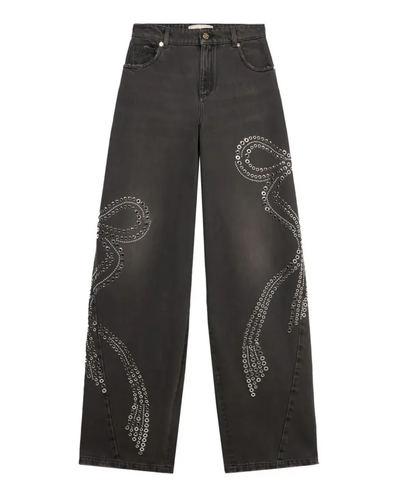 Blumarine Jeans mit Nieten - Grau Grau
