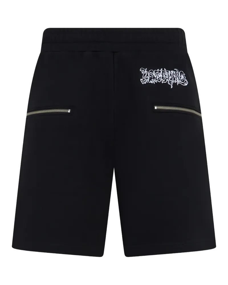 Moschino Shorts mit Logo-Print - Schwarz Schwarz