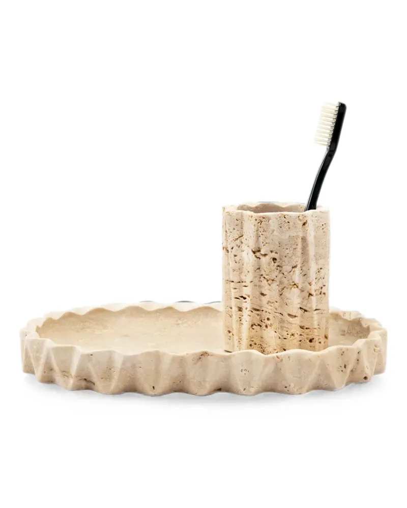 Editions Milano Fold stone brush holder - Nude Nude
