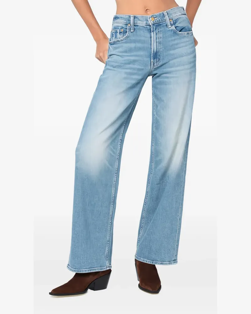Mother The Spinner Jeans mit Reißverschluss - Blau Blau