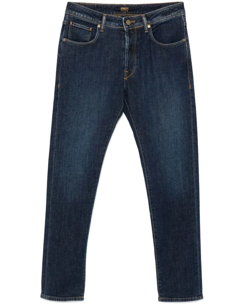 Incotex Klassische Tapered-Jeans - Blau Blau