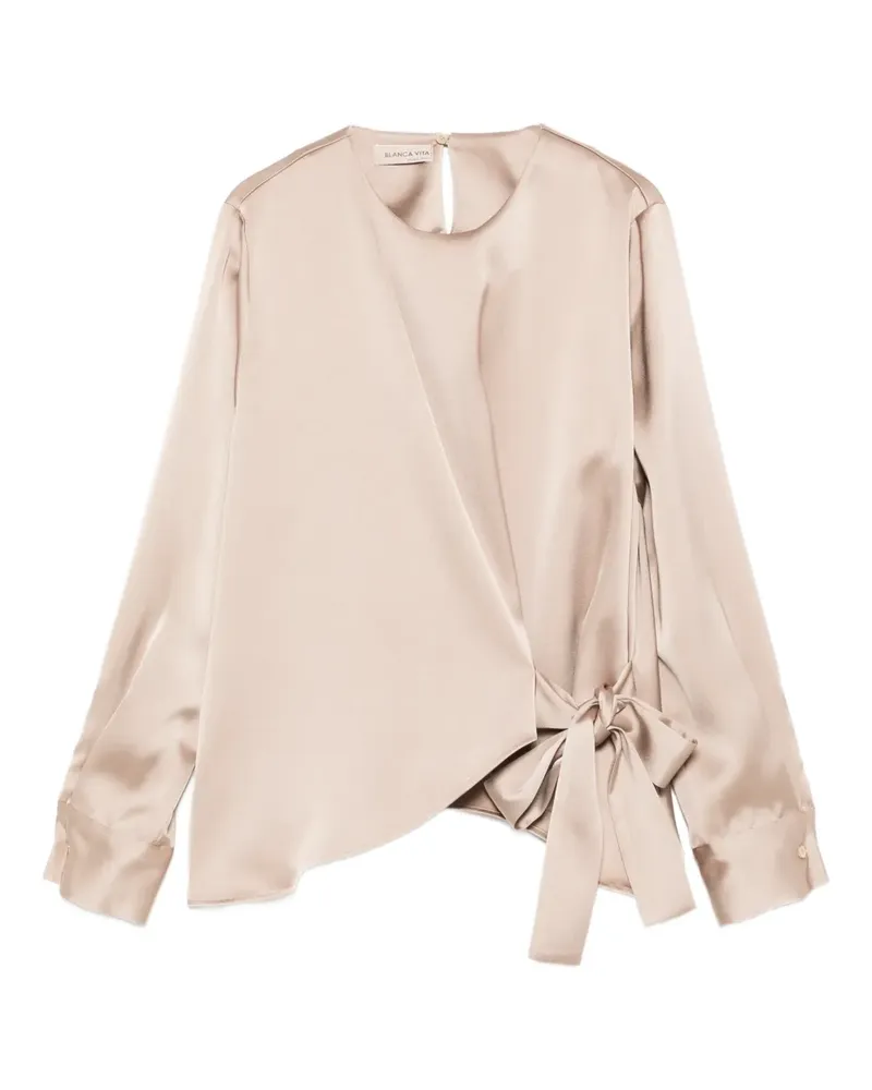 Blanca knot-detail blouse - Nude Nude
