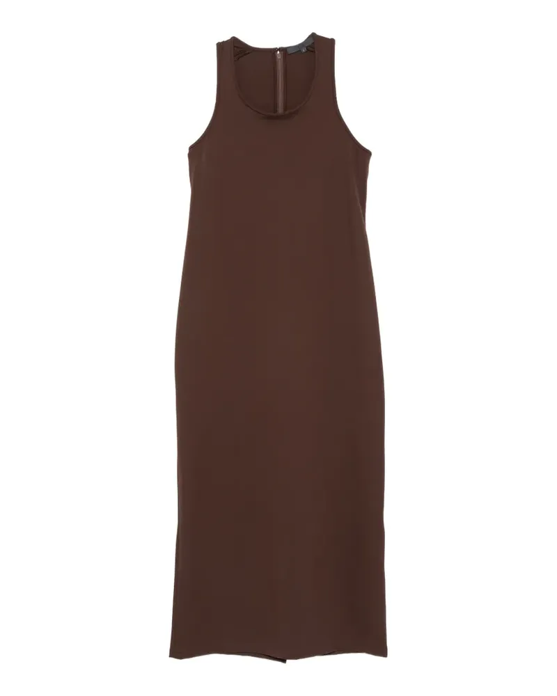 tibi Ärmelloses Midikleid - Braun Braun