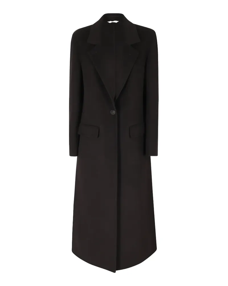 Hevò Lamiediolimpiadw single-breasted notched-lapel coat - Schwarz Schwarz