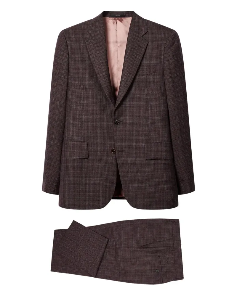 Paul Smith Karierter The Brierley Anzug - Braun Braun