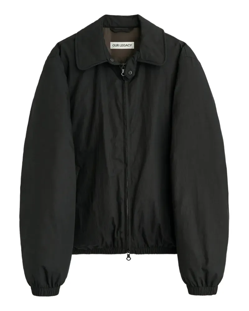 Our Legacy Steppjacke mit Kragen - Schwarz Schwarz