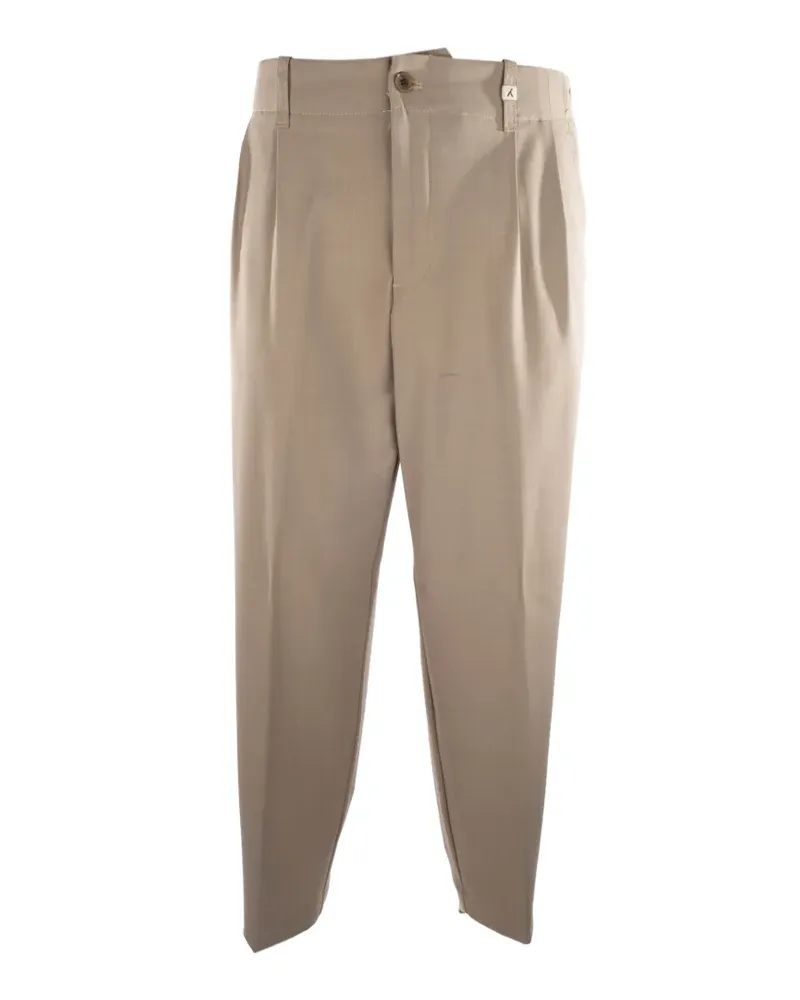 MYTHS Plissierte Tapered-Hose - Nude Nude