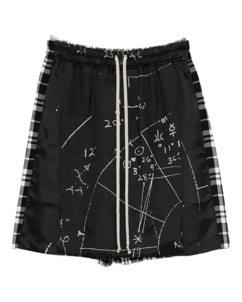 Rick Owens Kiltshorts elasticated-waistband shorts - Schwarz Schwarz