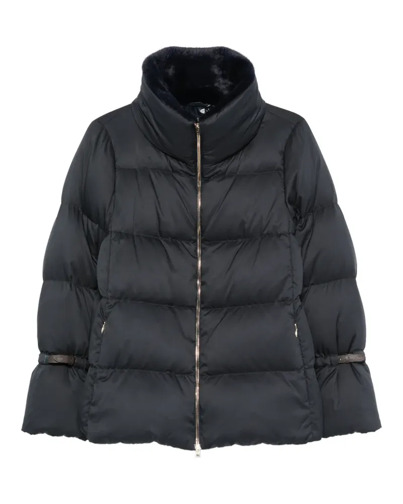 Herno faux-fur collar padded jacket - Blau Blau