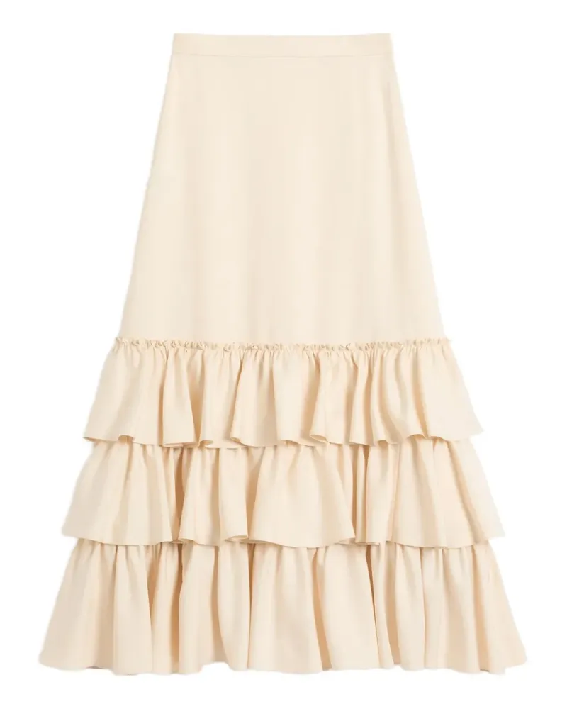 Valentino Garavani Shantung Midirock - Nude Nude