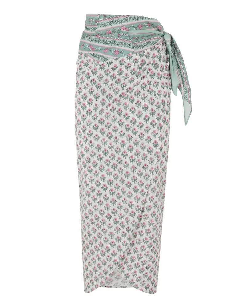 MC2 Saint Barth Oasi floral-print pareo - Nude Nude