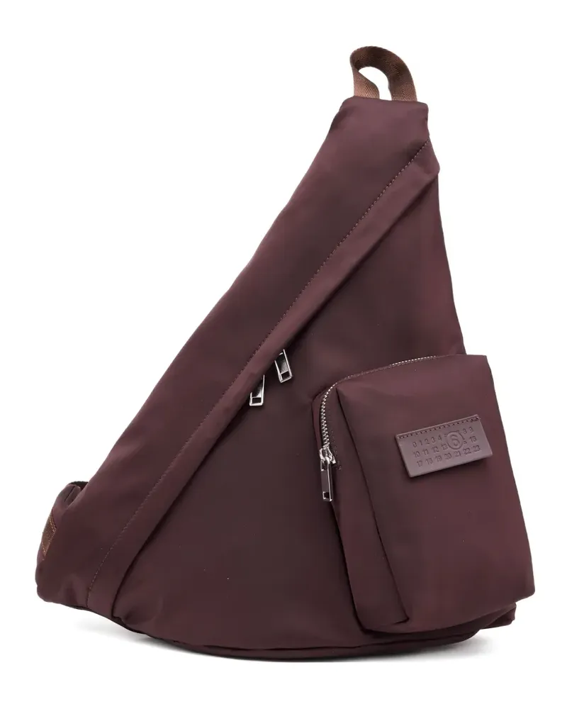 Maison Margiela Gürteltasche mit Nummern-Patch - Braun Braun
