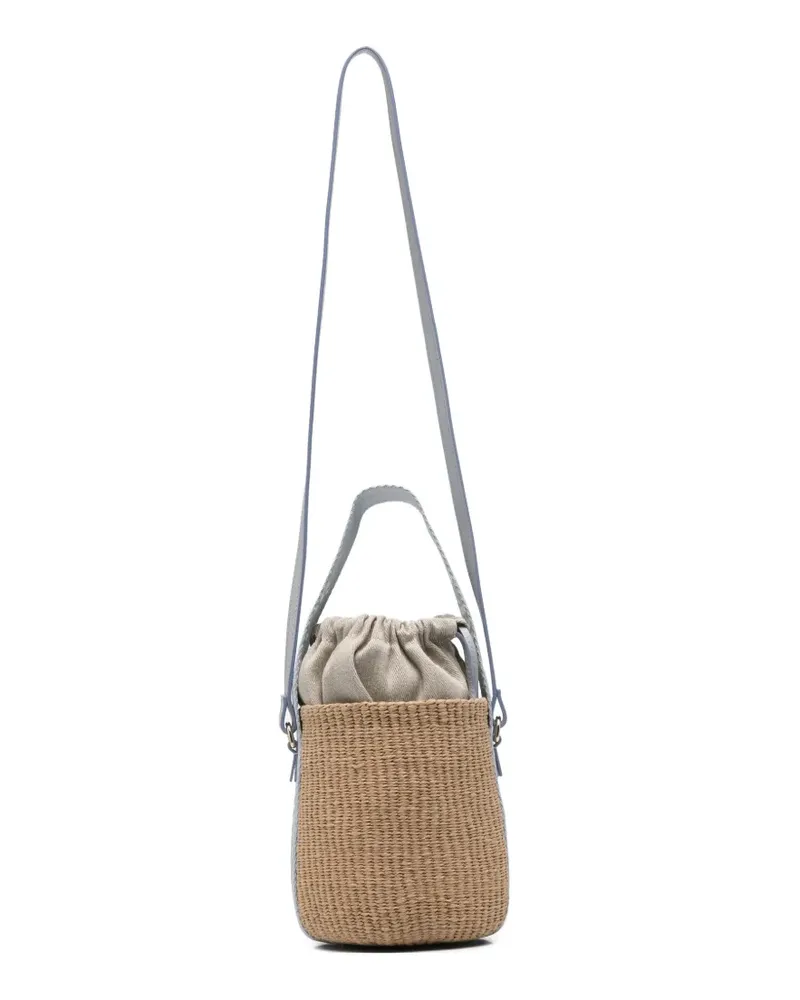 Chloé Schultertasche mit Logo-Stickerei - Nude Nude
