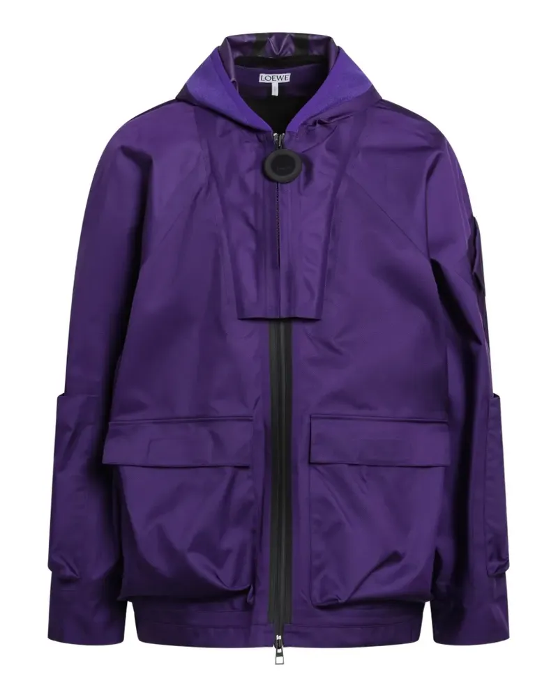 Loewe Jacke aus technischem Shell - Violett Violett