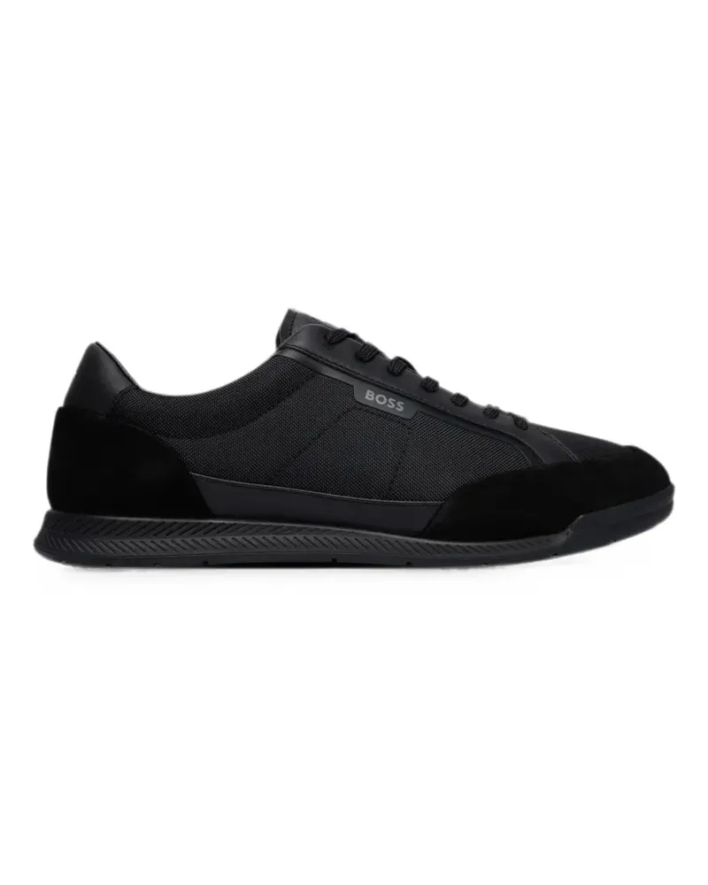 HUGO BOSS Sneakers mit Wildledereinsätzen - Schwarz Schwarz