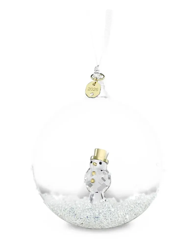 Swarovski Annual Edition ball snowman-motif ornament - Weiß Weiß