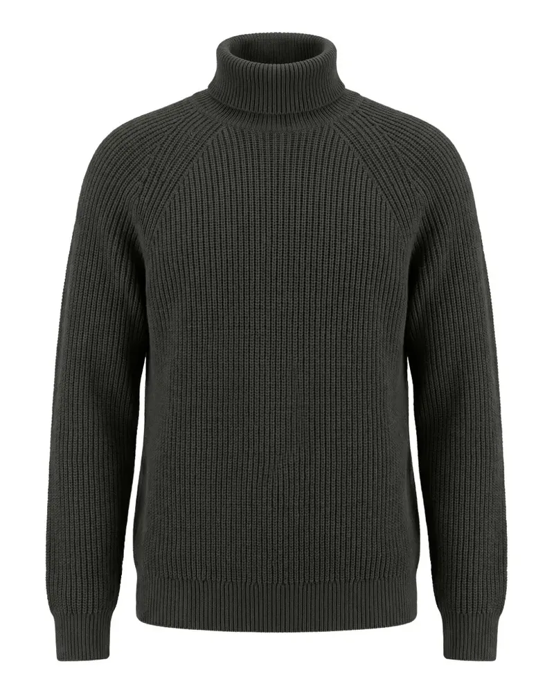 Ermenegildo Zegna ribbed-knit raglan-sleeve sweater - Grau Grau