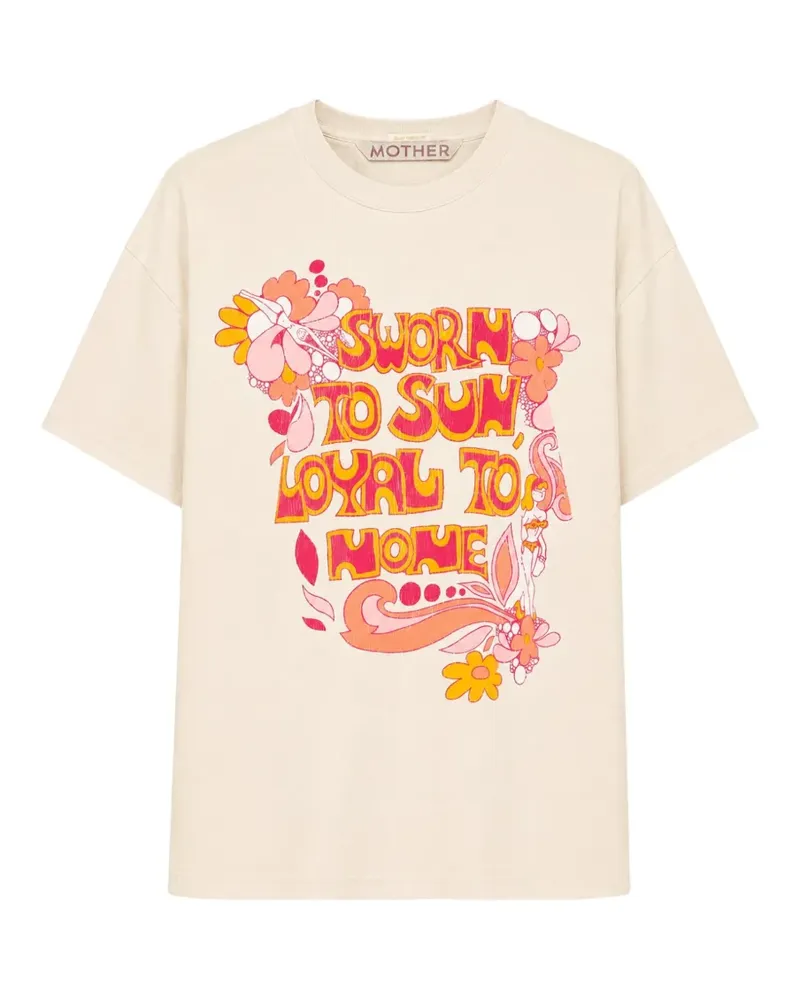 Mother Sleep-Over T-Shirt mit grafischem Print - Nude Nude