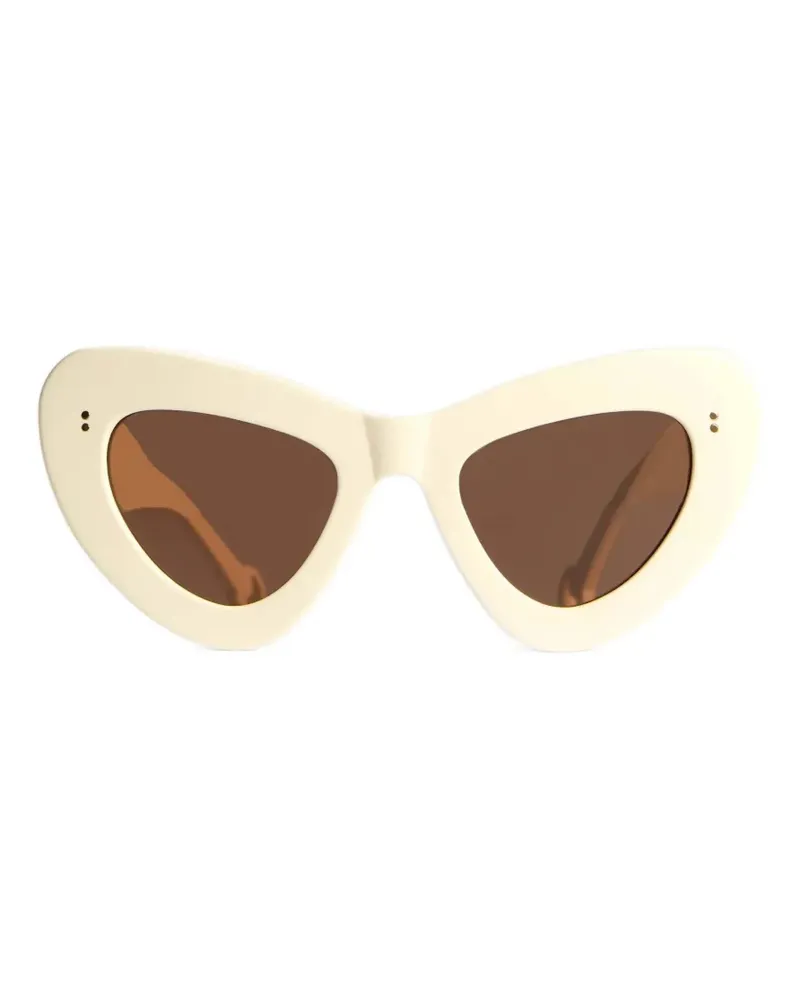 J.W.Anderson Butterfly sunglasses - Weiß Weiß