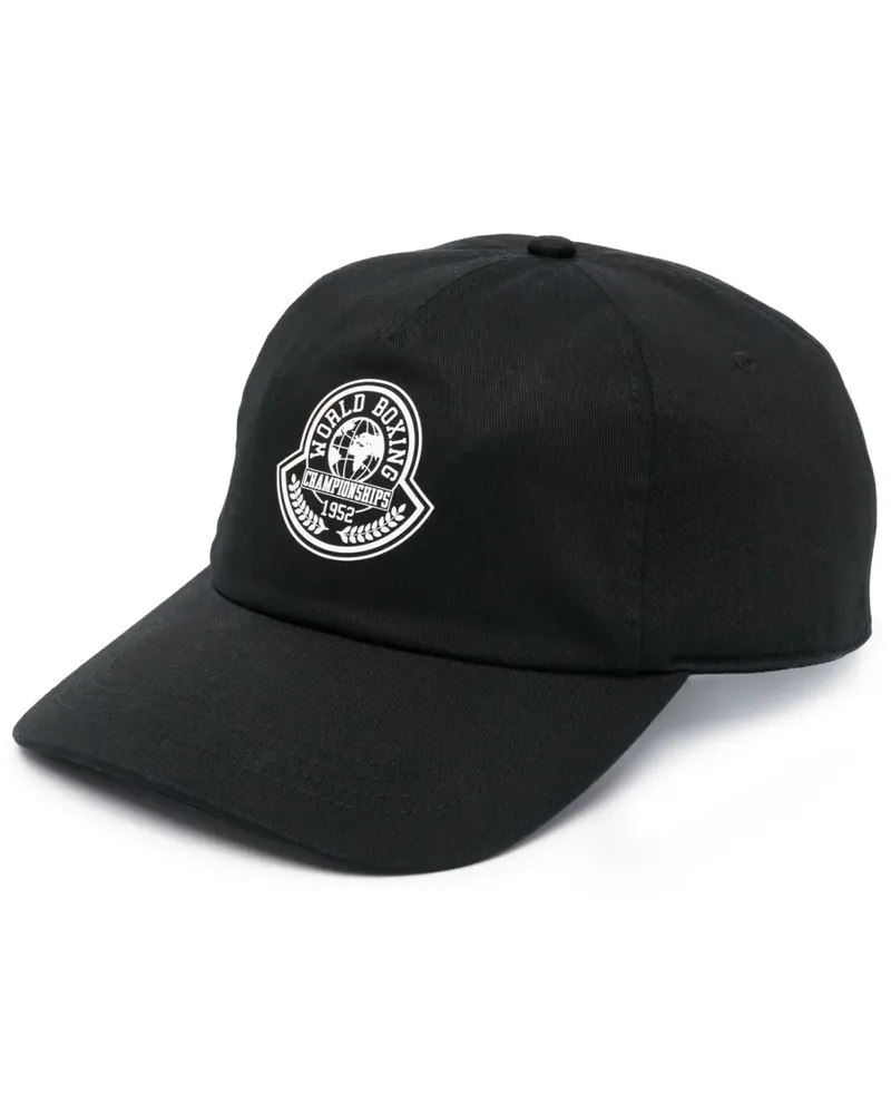 Moncler Baseballkappe mit Logo-Print - Schwarz Schwarz