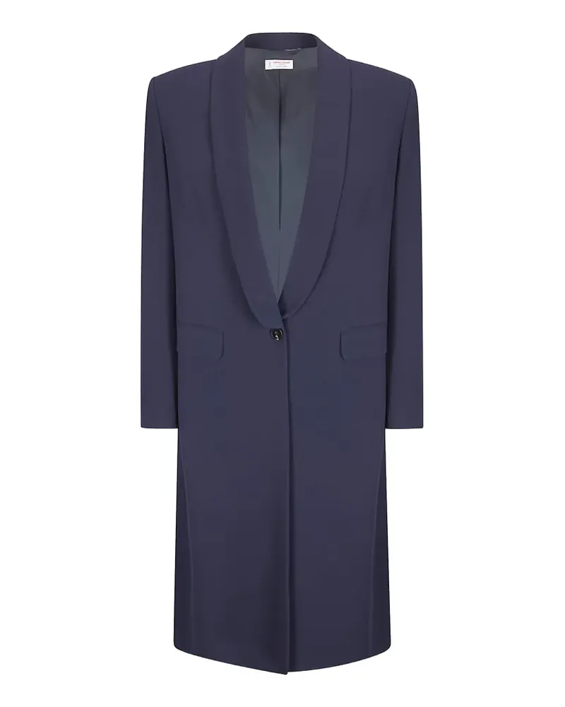 Alberto Biani single-breasted coat - Blau Blau