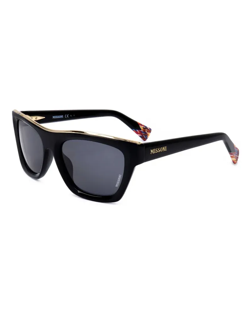 Missoni Sonnenbrille mit eckigem Gestell - Schwarz Schwarz