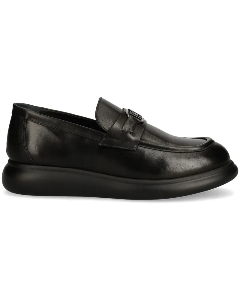 Karl Lagerfeld Loafer mit Logo-Schild - Schwarz Schwarz