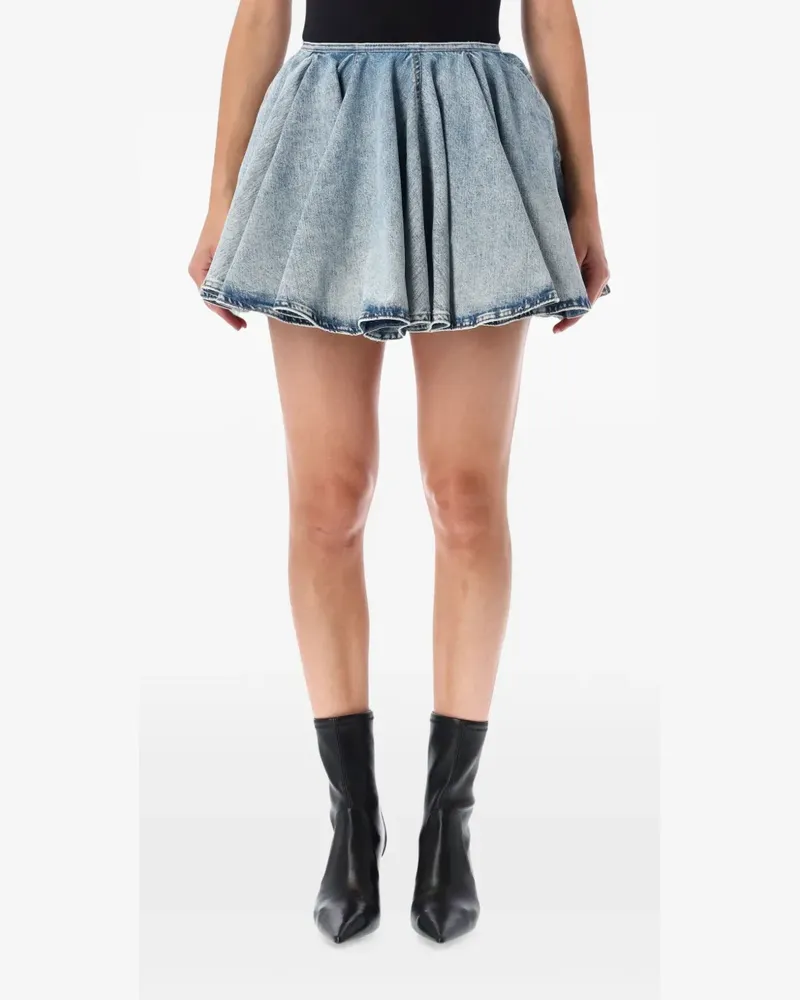 Haikure Ziggy acid-wash mini skirt - Blau Blau