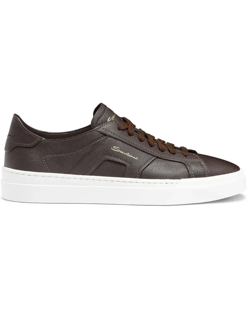 Santoni Double Buckle Sneakers - Braun Braun