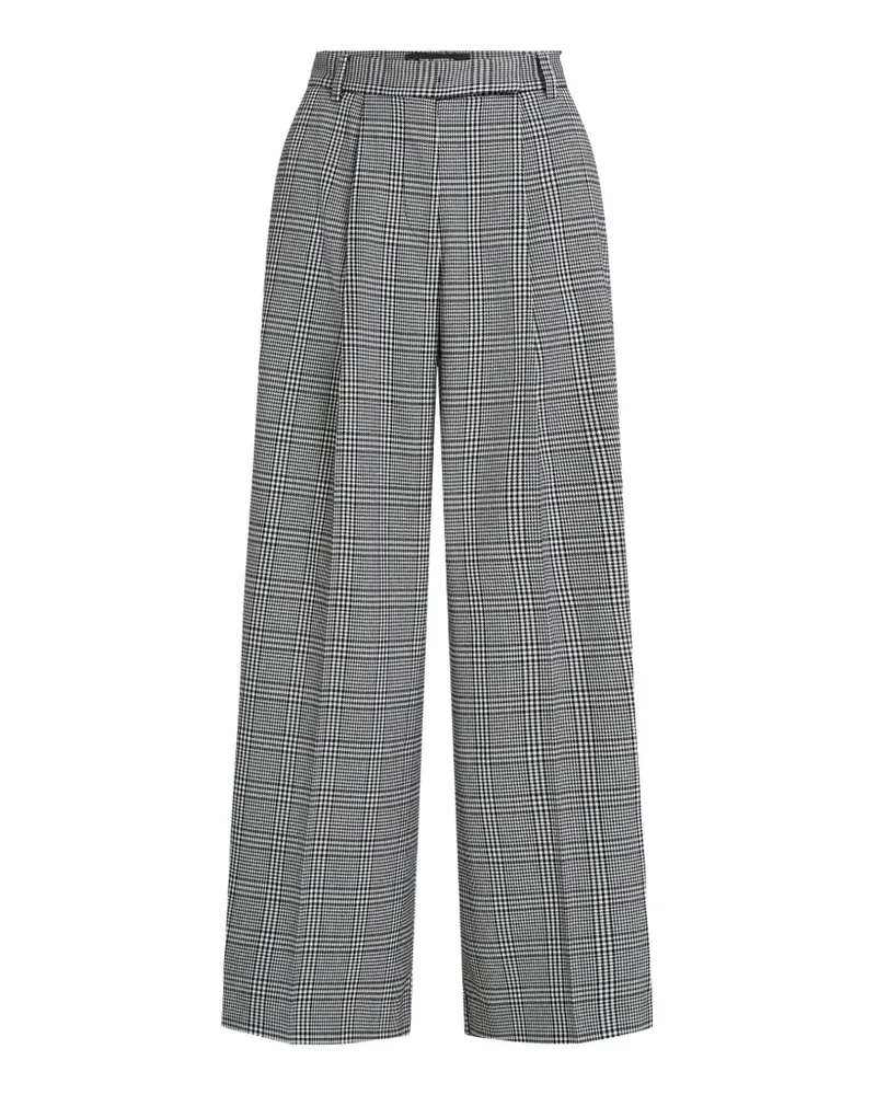 Karl Lagerfeld Weite Hose mit Hahnentrittmuster - Grau Grau
