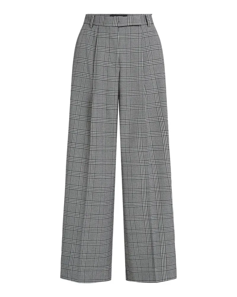 Karl Lagerfeld Weite Hose mit Hahnentrittmuster - Grau Grau