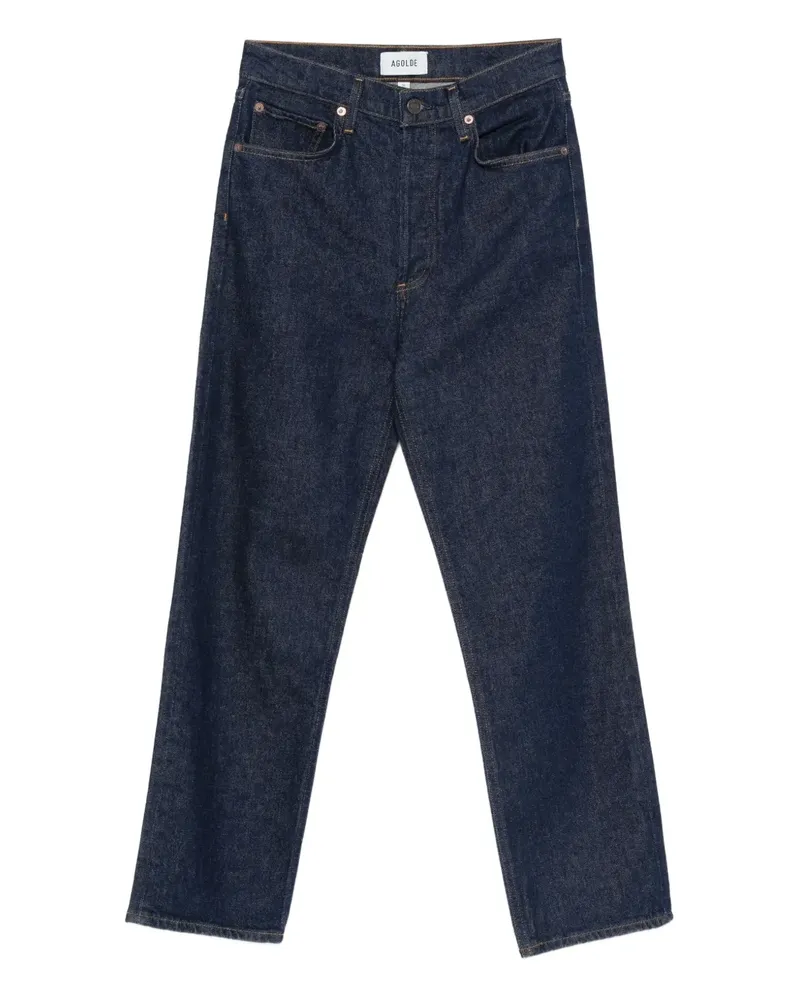 AGOLDE Gerade Jeans mit hohem Bund - Blau Blau