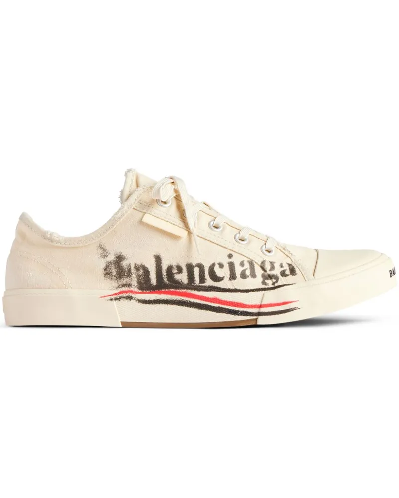 Balenciaga Paris Sneakers aus Canvas - Weiß Weiß