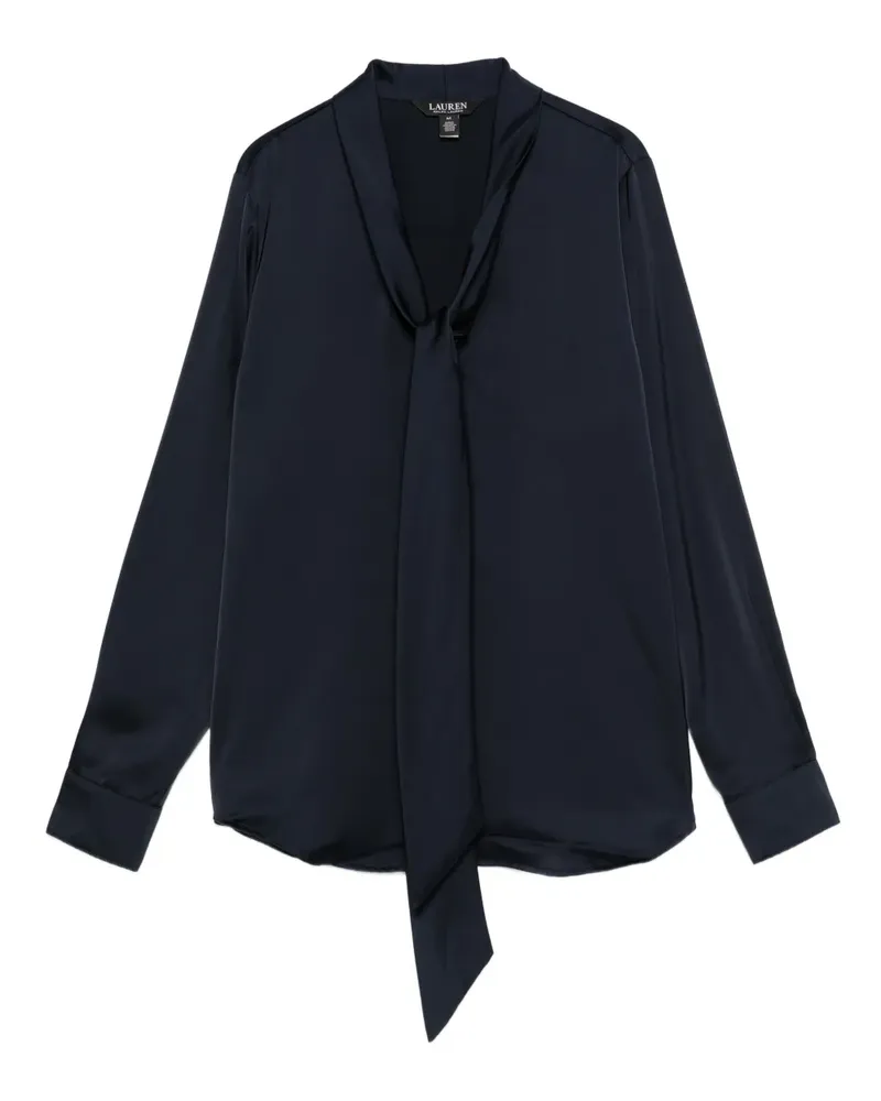 Ralph Lauren Bluse mit Schleifenkragen - Blau Blau