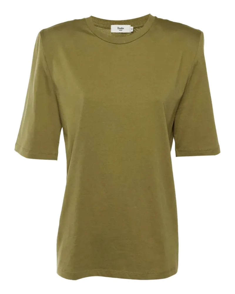 FRANKIE Shop Gestepptes T-Shirt - Grün Grün