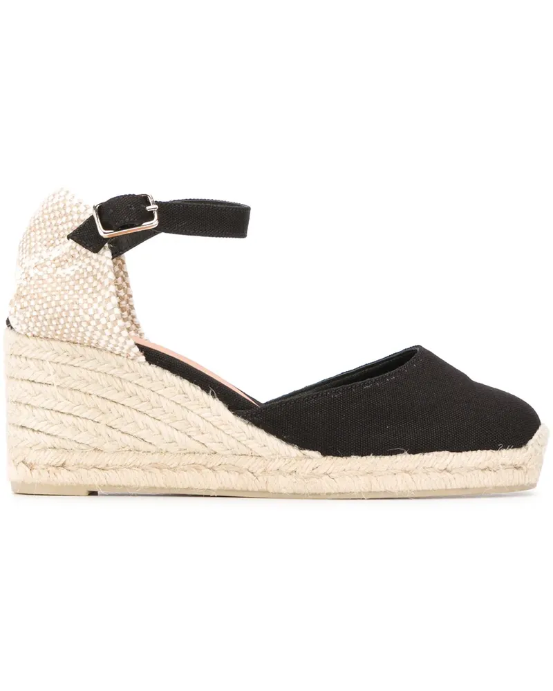 Castañer Wedge-Espadrilles - Schwarz Schwarz