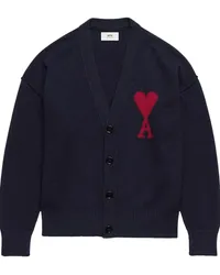 AMI Paris Ami de Coeur Cardigan Blau