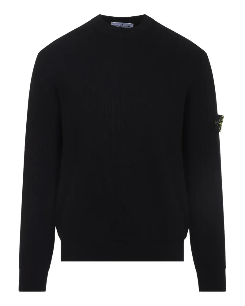 Stone Island Pullover mit Logo-Detail - Schwarz Schwarz