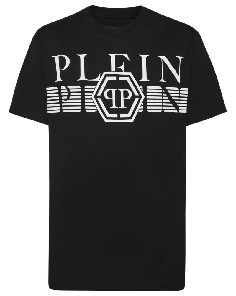 Philipp Plein T-Shirt mit Logo-Print - Schwarz Schwarz