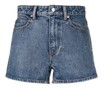 Halbhohe Jeans-Shorts