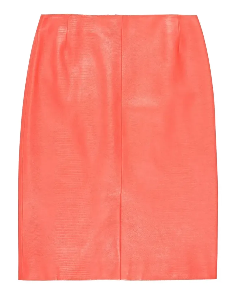 Bally Midirock aus strukturiertem Leder - Orange Orange