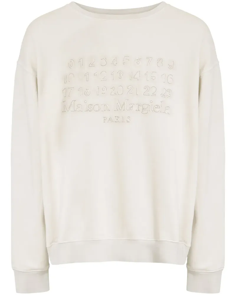 Maison Margiela Sweatshirt mit Rundhalsausschnitt - Weiß Weiß